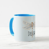 Blaue Traum Libelle Tasse (Vorderseite Links)