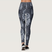 Blaue Träumerei Leggings (Rückseite)
