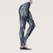 Blaue Träumerei Leggings (Rechts)