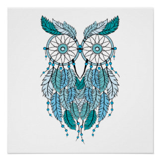 Blaue Traumkeule Poster