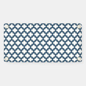 Blaue Trellis, Gitter, Quatrefolie Banner (Horizontal)