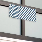 Blaue Trellis, Gitter, Quatrefolie Banner (Äußeres Gebäude)