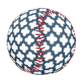 Blaue Trellis, Gitter, Quatrefolie Baseball