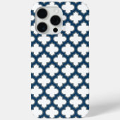 Blaue Trellis, Gitter, Quatrefolie Case-Mate iPhone Hülle (Rückseite)