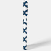 Blaue Trellis, Gitter, Quatrefolie Case-Mate iPhone Hülle (Rückseite / Rechts)