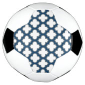 Blaue Trellis, Gitter, Quatrefolie Fußball (Gedreht)