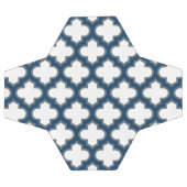 Blaue Trellis, Gitter, Quatrefolie Fußball (Flach)