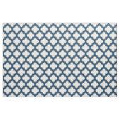 Blaue Trellis, Gitter, Quatrefolie Stoff (Fat Quarter (45,7 x 55,9 cm))