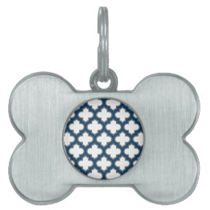 Blaue Trellis, Gitter, Quatrefolie Tiermarke