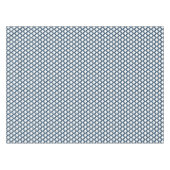 Blaue Trellis, Gitter, Quatrefolie Tischdecke (Vorderseite (Horizontal))