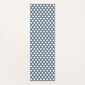 Blaue Trellis, Gitter, Quatrefolie Yogamatte (Vorderseite)