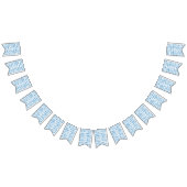 Blaue Triangle-Muster Jagdfahnen - Moderne Dekorat Wimpelkette (Alle)