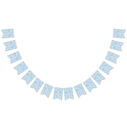Blaue Triangle-Muster Jagdfahnen - Moderne Dekorat Wimpelkette (Alle)
