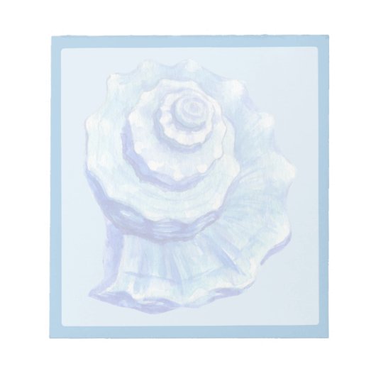 Blaue Tritonsschnecke Notizblock (Vorderseite)