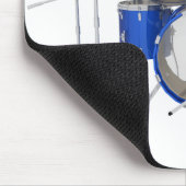 Blaue Trommel-Ausrüstung: Mousepad (Ecke)