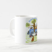 Blaue Trommel-Restaurant-Tasse Kaffeetasse (Vorderseite Links)