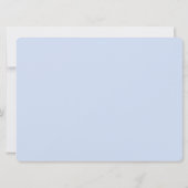 Blaue Tropenkrankenhochzeit Einladung (Rückseite)