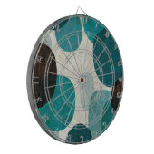 Blaue Tropfen Dartscheibe (Vorderseite Links)