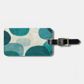 Blaue Tropfen Gepäckanhänger (Vorderseite horizontal)