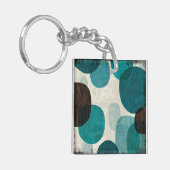 Blaue Tropfen Schlüsselanhänger (Vorderseite links)