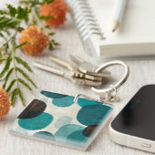 Blaue Tropfen Schlüsselanhänger (Vorderseite rechts)