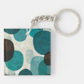 Blaue Tropfen Schlüsselanhänger (Rückseite)