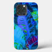 Blaue tropische Blätter. Fall Mate iPhone Case-Mate iPhone Hülle (Rückseite)