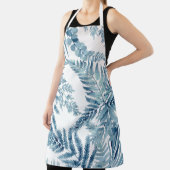 Blaue tropische Blätter Schürze (InSitu)