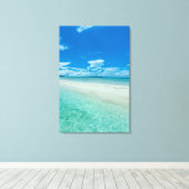 Blaue tropische Küste, Palau Leinwanddruck (Insitu (Holzboden))