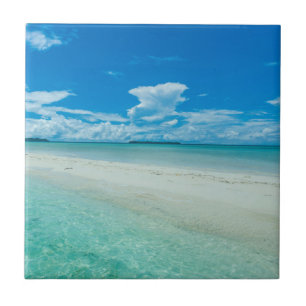 Blaue tropische Meereslandschaft, Palau Fliese