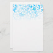 Blaue tropische Palmen Briefpapier (Vorne/Hinten)