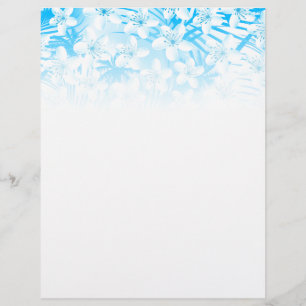 Blaue tropische Palmen Flyer