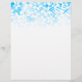 Blaue tropische Palmen Flyer (Hinten)