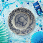 Blaue Truthahn-Papierplatte Pappteller (Party)
