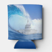 Blaue Tsunami-Wahl 2024 Dosenkühler (Rückseite)