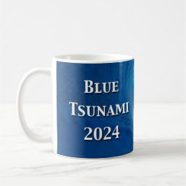 Blaue Tsunami-Wahl 2024 Kaffeetasse
