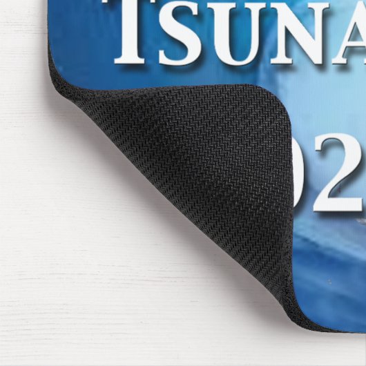 Blaue Tsunami-Wahl 2024 Mousepad (Ecke)