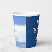 Blaue Tsunami-Wahl 2024 Pappbecher (Rechts)