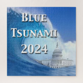 Blaue Tsunami-Wahl 2024 Puzzle