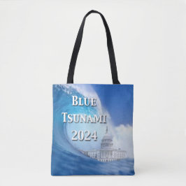 Blaue Tsunami-Wahl 2024 Tasche