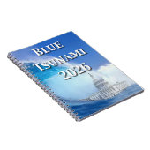 Blaue Tsunami-Wahl 2026 Notizblock (Rechte Seite)
