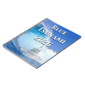 Blaue Tsunami-Wahl 2026 Notizblock (Linke Seite)