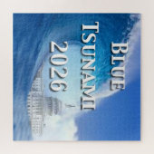 Blaue Tsunami-Wahl 2026 Puzzle (Horizontal)