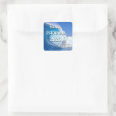 Blaue Tsunami-Wahl 2026 Quadratischer Aufkleber (Tasche)