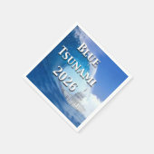 Blaue Tsunami-Wahl 2026 Serviette (Ecke)