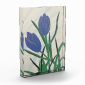 Blaue Tulips Fotoblock (Links)