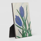 Blaue Tulips Fotoplatte (Seite)