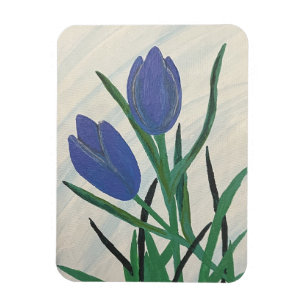 Blaue Tulips Magnet