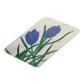 Blaue Tulips Magnet (Linke Seite)