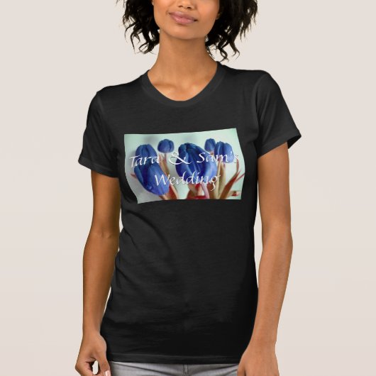 Blaue Tulips T-Shirt (Vorderseite)